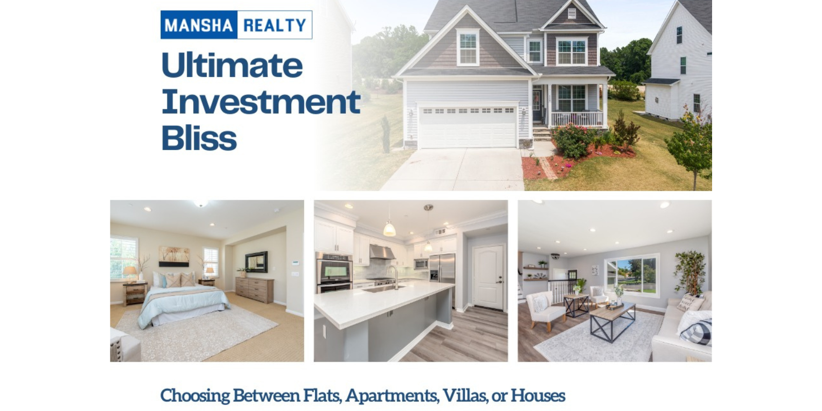 Between Flats, Apartments, Villas, or Houses for the Ultimate