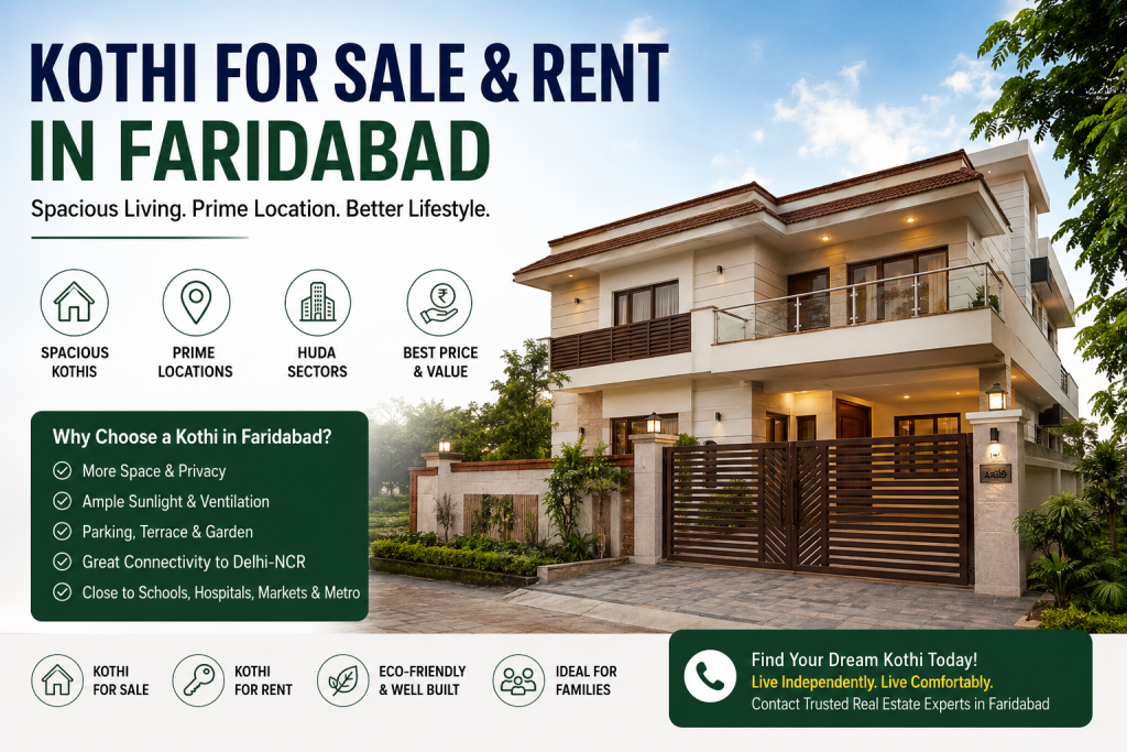 Kothi for sale & rent in Faridabad