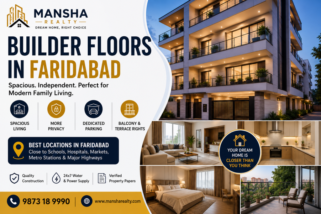 Builder floors in Faridabad