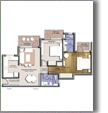 GROUND FLOOR PLAN 190 SQYDS (BUILT-UP AREA = 1103 SQ.FT.)