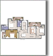 SECOND FLOOR PLAN 190 SQYDS (BUILT-UP AREA = 1103 SQ.FT.)