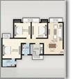 3BHK G+3 (1458 SQ.FT.)