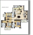 3BHK + SERVANT (2032 SQ.FT.)