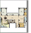 4BHK DELUXE WITH SERVANT & STORE (2795 SQ.FT.)